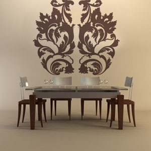 AUTOCOLANT (STICKER) DECORATIV MOTIV ROCOCO